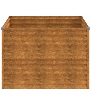 vidaXL Garden Raised Bed 100x100x69 cm Corten Steel — Size: 100 x 100 x 69 cm