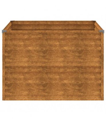 vidaXL Garden Raised Bed 100x100x69 cm Corten Steel — Size: 100 x 100 x 69 cm