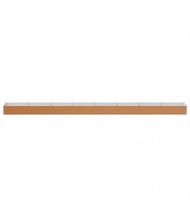 vidaXL Garden Raised Bed 775 x 100 x 36 cm Galvanised Steel