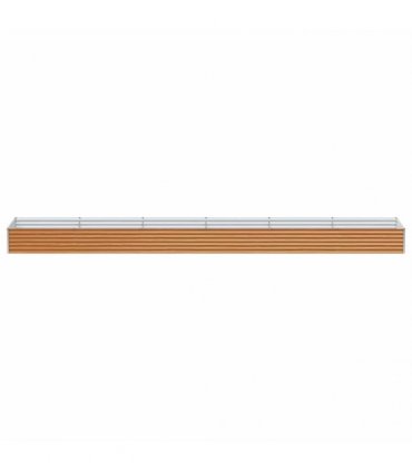 vidaXL Garden Raised Bed 582 x 100 x 36 cm Galvanised Steel