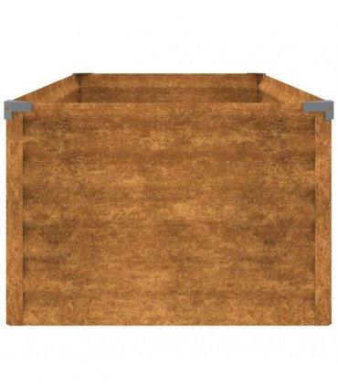 vidaXL Garden Raised Bed 100x50x36 cm Corten Steel — Size: 100 x 50 x 36 cm