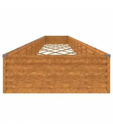 vidaXL Garden Raised Bed 960x100x36 cm Corten Steel — Size: 960 x 100 x 36 cm