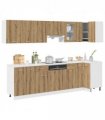vidaXL 11 Piece Kitchen Cabinet Set Lyon Artisan Oak Engineered Wood