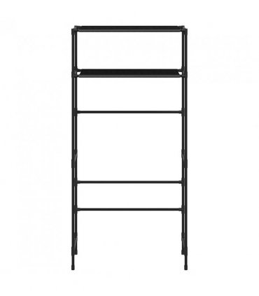 vidaXL 2-Tier Storage Rack over Washing Machine Black 69x28x143 cm Iron