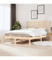 vidaXL Bed Frame | Solid pine wood | 120 x 200 cm | Bed Frame | Rectangular — Colour: natural