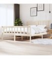 vidaXL Bed Frame without Mattress Super King Solid Wood — Colour: natural, Size: 180 x 200 cm — V0671951984