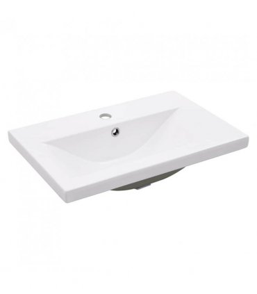 vidaXL Bathroom Washbasin Frame with Built-in Basin Black Iron — Size: 59 x 38 x 83 cm