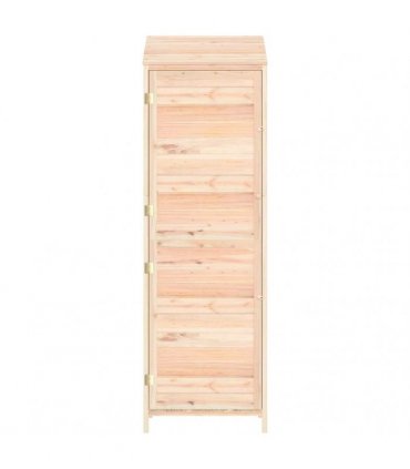 vidaXL Garden Shed 55x52x174.5 cm Solid Wood Fir — Colour: natural, Size: 55 x 52 x 174.5 cm