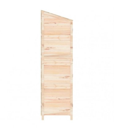 vidaXL Garden Shed 55x52x174.5 cm Solid Wood Fir — Colour: natural, Size: 55 x 52 x 174.5 cm