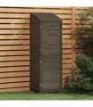 vidaXL Garden Shed Anthracite 55x52x174.5 cm Solid Wood Fir — Size: 55 x 52 x 174.5 cm