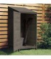 vidaXL Garden Shed | Anthracite | Solid fir wood | Compact | Garden Shed — Size: 55 x 52 x 112 cm