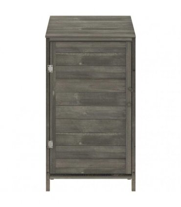 vidaXL Garden Shed | Anthracite | Solid fir wood | Compact | Garden Shed — Size: 55 x 52 x 112 cm