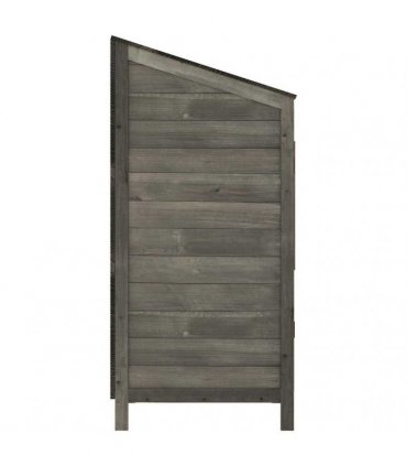 vidaXL Garden Shed | Anthracite | Solid fir wood | Compact | Garden Shed — Size: 55 x 52 x 112 cm
