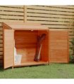 vidaXL Garden Shed Brown 102x52x112 cm Solid Wood Fir — Size: 102 x 52 x 112 cm