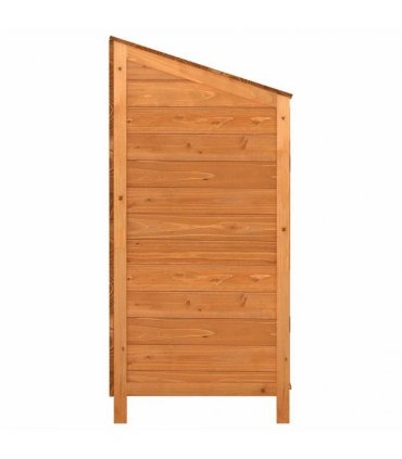 vidaXL Garden Shed Brown 102x52x112 cm Solid Wood Fir — Size: 102 x 52 x 112 cm