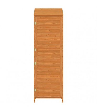 vidaXL Garden Shed Brown 55x52x174.5 cm Solid Wood Fir — Size: 55 x 52 x 174.5 cm