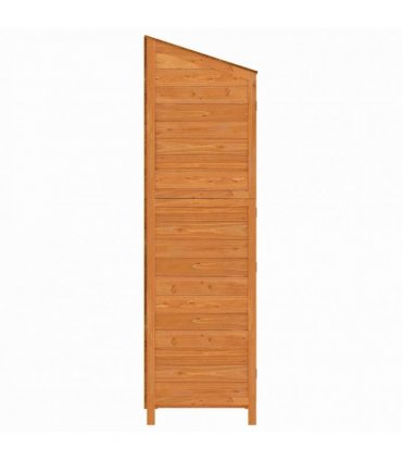 vidaXL Garden Shed Brown 55x52x174.5 cm Solid Wood Fir — Size: 55 x 52 x 174.5 cm