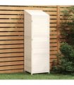vidaXL Garden Shed White 55x52x174.5 cm Solid Wood Fir — Size: 55 x 52 x 174.5 cm