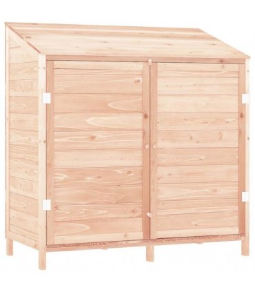 vidaXL Garden Shed 102x52x112 cm Solid Wood Fir — Colour: natural, Size: 102 x 52 x 112 cm