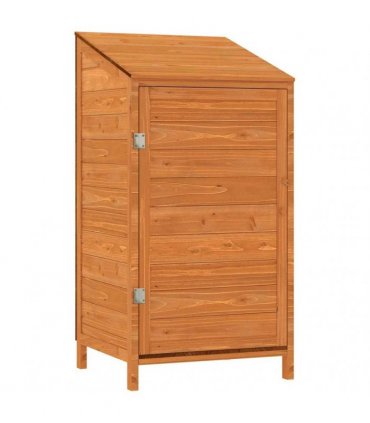 vidaXL Garden Shed Brown 55x52x112 cm Solid Wood Fir — Size: 55 x 52 x 112 cm
