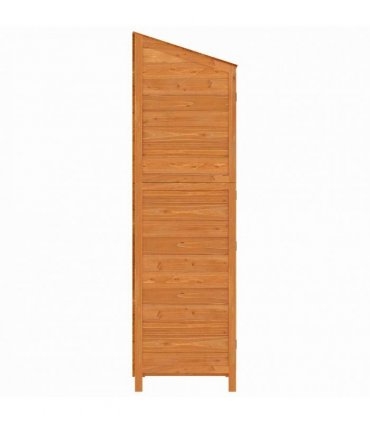 vidaXL Garden Shed Brown 102x52x174.5 cm Solid Wood Fir — Size: 102 x 52 x 174.5 cm