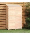 vidaXL Garden Shed 102x52x174.5 cm Solid Wood Fir — Colour: natural, Size: 102 x 52 x 174.5 cm