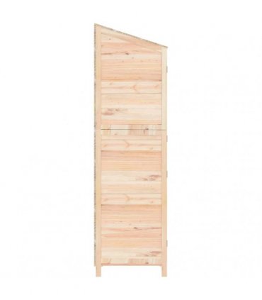vidaXL Garden Shed 102x52x174.5 cm Solid Wood Fir — Colour: natural, Size: 102 x 52 x 174.5 cm