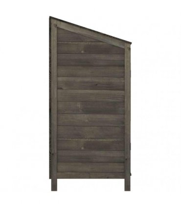 vidaXL Garden Shed Anthracite 102x52x112 cm Solid Wood Fir — Size: 102 x 52 x 112 cm