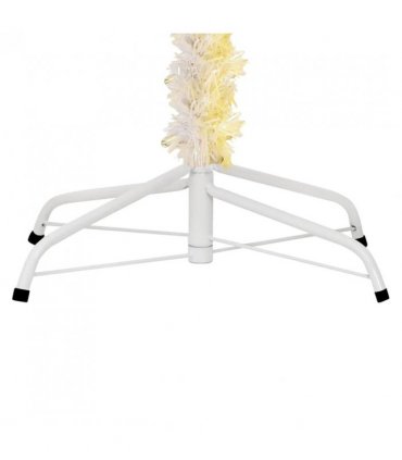vidaXL Artificial Christmas Tree with Iridescent Tips White 240 cm PVC — Size: 240 x 120 cm