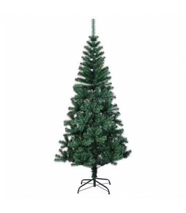 vidaXL Christmas Tree | Green with iridescent tips | PVC, Steel | 150 cm — Size: 150 x 80 cm