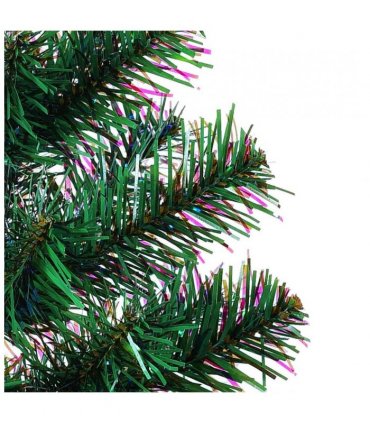 vidaXL Christmas Tree | Green with iridescent tips | PVC, Steel | 150 cm — Size: 150 x 80 cm