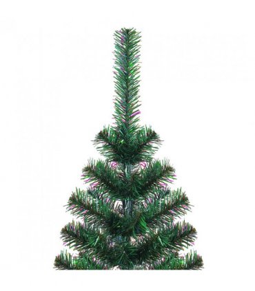 vidaXL Christmas Tree | Green with Iridescent Tips | PVC and Steel | Large — Size: 180 x 90 cm