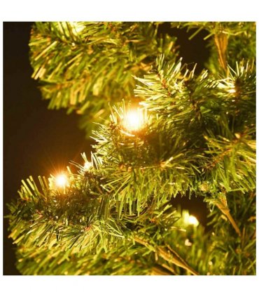 vidaXL Swirl Pre-lit Christmas Tree with Stand Green 180 cm PVC — Size: 180 x 95 cm