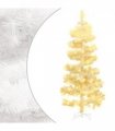 vidaXL Swirl Pre-lit Christmas Tree with Stand White 180 cm PVC — Size: 180 x 95 cm