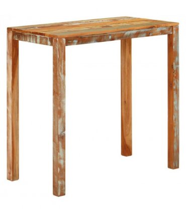 vidaXL Bar Table 112x55x108 cm Solid Wood Reclaimed — Size: 112 x 55 x 108 cm