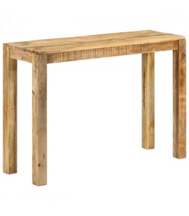 vidaXL Console Table 110x35x76 cm Rough Mango Wood — Size: 110 x 35 x 76 cm