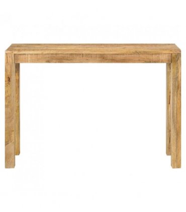 vidaXL Console Table 110x35x76 cm Rough Mango Wood — Size: 110 x 35 x 76 cm