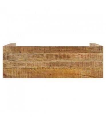vidaXL Console Table 110x35x76 cm Rough Mango Wood — Size: 110 x 35 x 76 cm