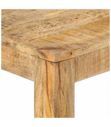 vidaXL Console Table 110x35x76 cm Rough Mango Wood — Size: 110 x 35 x 76 cm