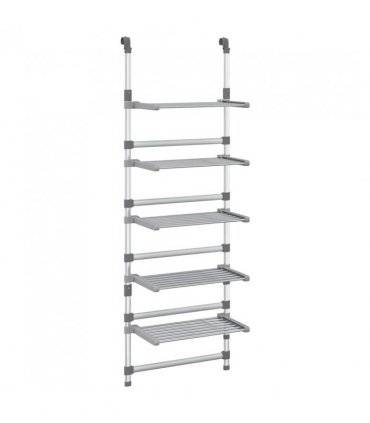 vidaXL 5-Tier Hanging Laundry Drying Rack Aluminium — Size: 50 x 25 x 187 cm