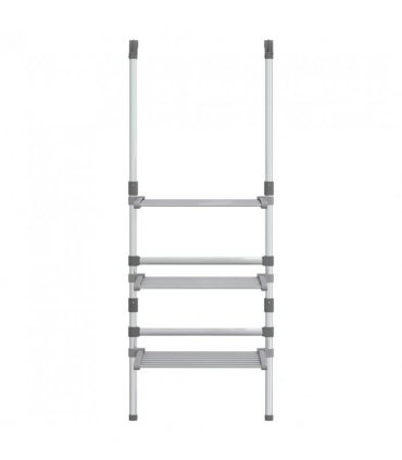vidaXL 3-Tier Hanging Laundry Drying Rack Aluminium — Size: 50 x 25 x 135 cm