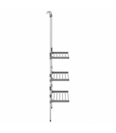 vidaXL 3-Tier Hanging Laundry Drying Rack Aluminium — Size: 50 x 25 x 135 cm
