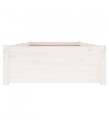 vidaXL Bed Frame without Mattress with Drawers White Small Single — Size: 75 x 190 cm