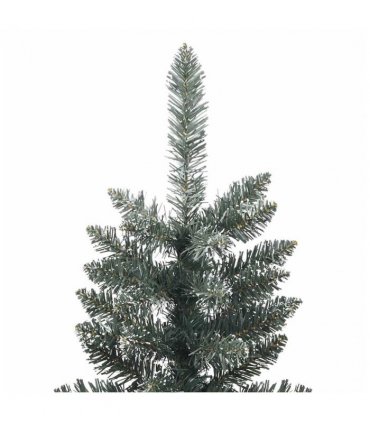 vidaXL Artificial Slim Christmas Tree with Stand Green 150 cm PVC — Model: without led