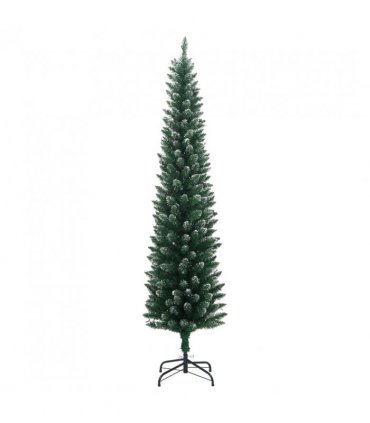 vidaXL Artificial Slim Christmas Tree 150 LEDs 120 cm — Model: with leds