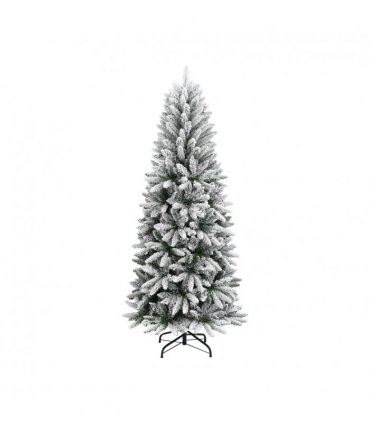 vidaXL Artificial Christmas Tree with Flocked Snow 180 cm PVC&PE — Model: without led