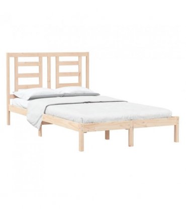 vidaXL Bed Frame without Mattress 120x200 cm Solid Wood Pine — Colour: natural, Size: 120 x 200 cm