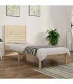 vidaXL Bed Frame | Natural pine | Solid pine wood | Small single | Durable — Size: 75 x 190 cm