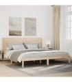 vidaXL Extra Long Bed Frame without Mattress 180x220 cm Solid Wood — Colour: natural, Size: 180 x 220 cm