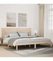 vidaXL Extra Long Bed Frame without Mattress 180x210 cm Solid Wood — Colour: natural, Size: 180 x 210 cm